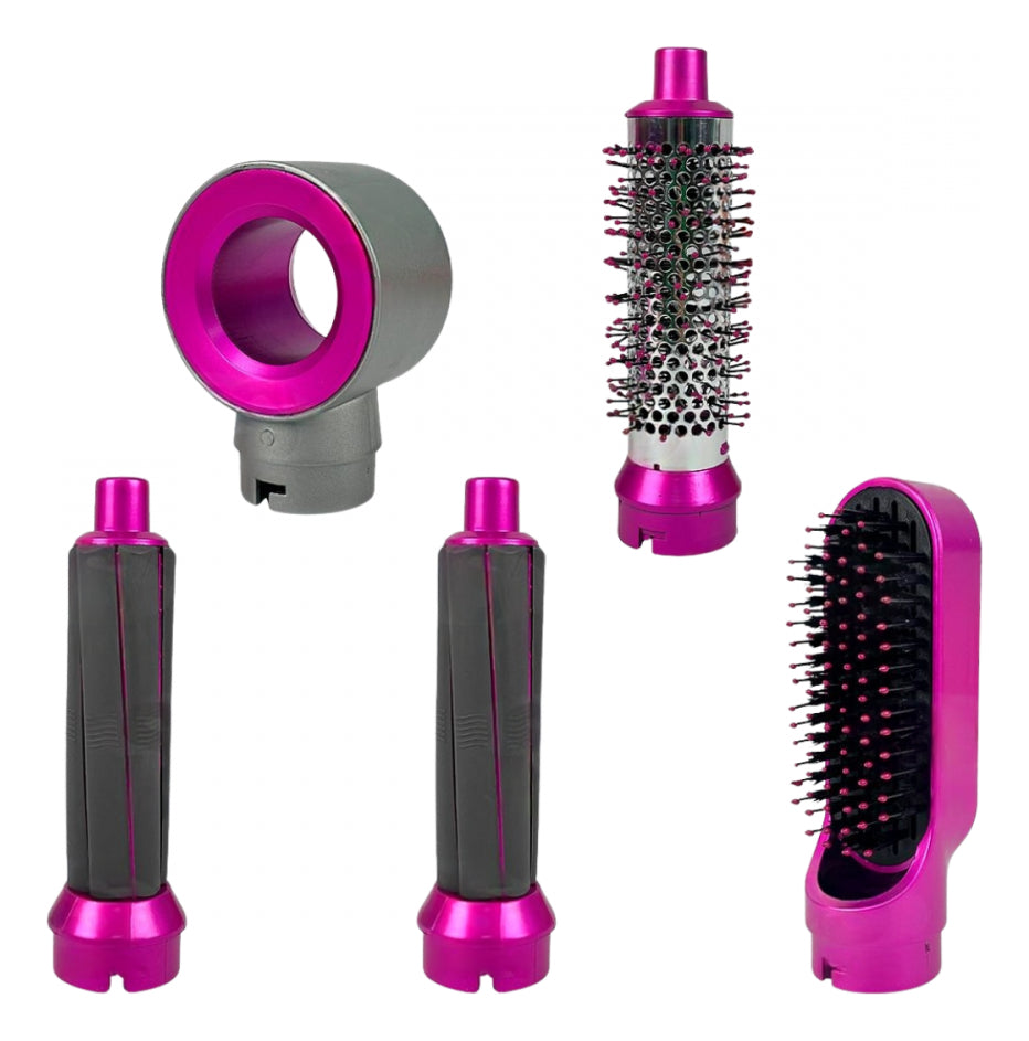 Escova Modeladora E Alisadora De Ar Quente 5 Em 1 Profission