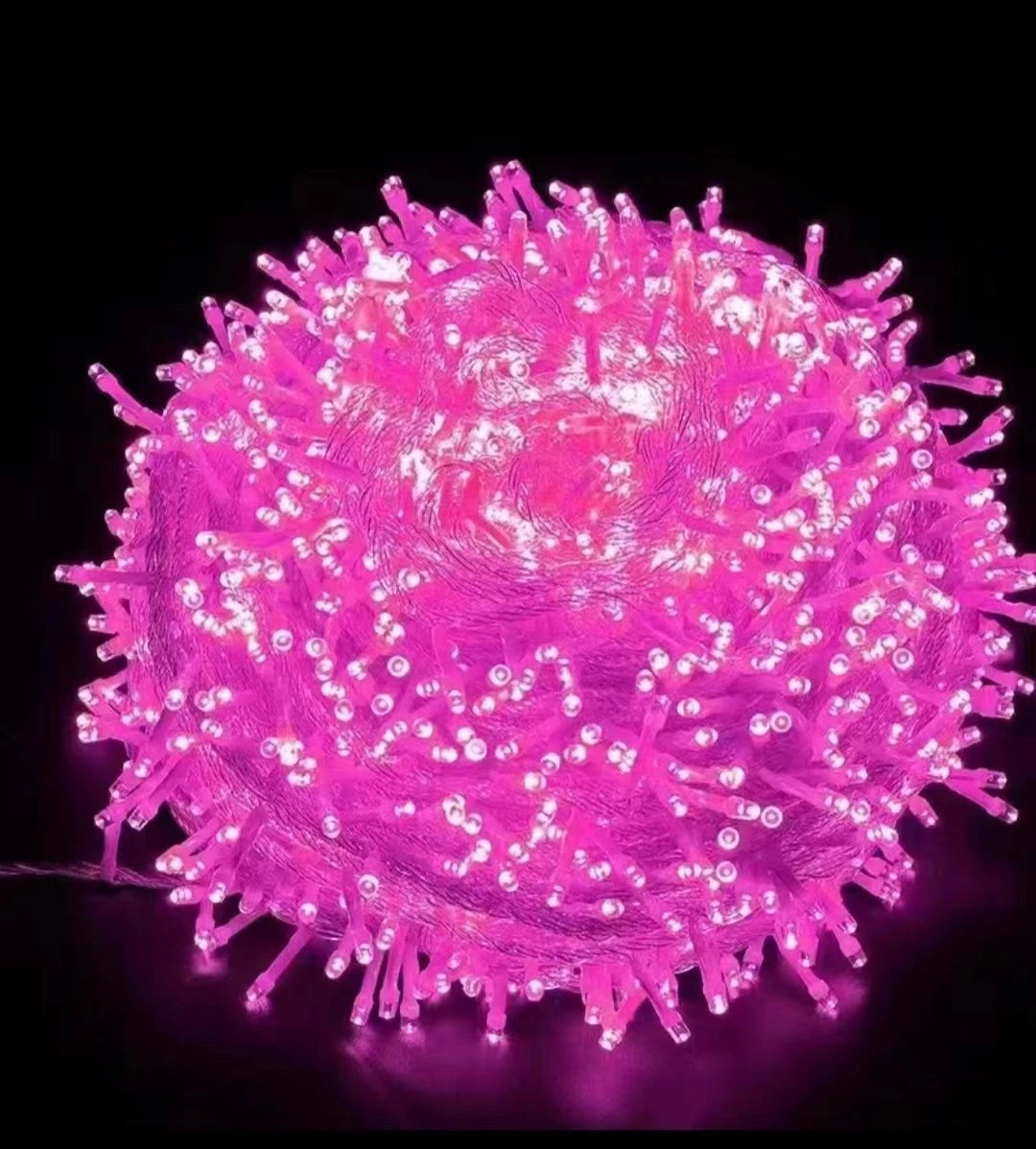 Cordão de luzes LED de 10 metros com 100 LEDs, AC 220V/110V, à prova d'água, para decoração de festas, Natal e casamentos.