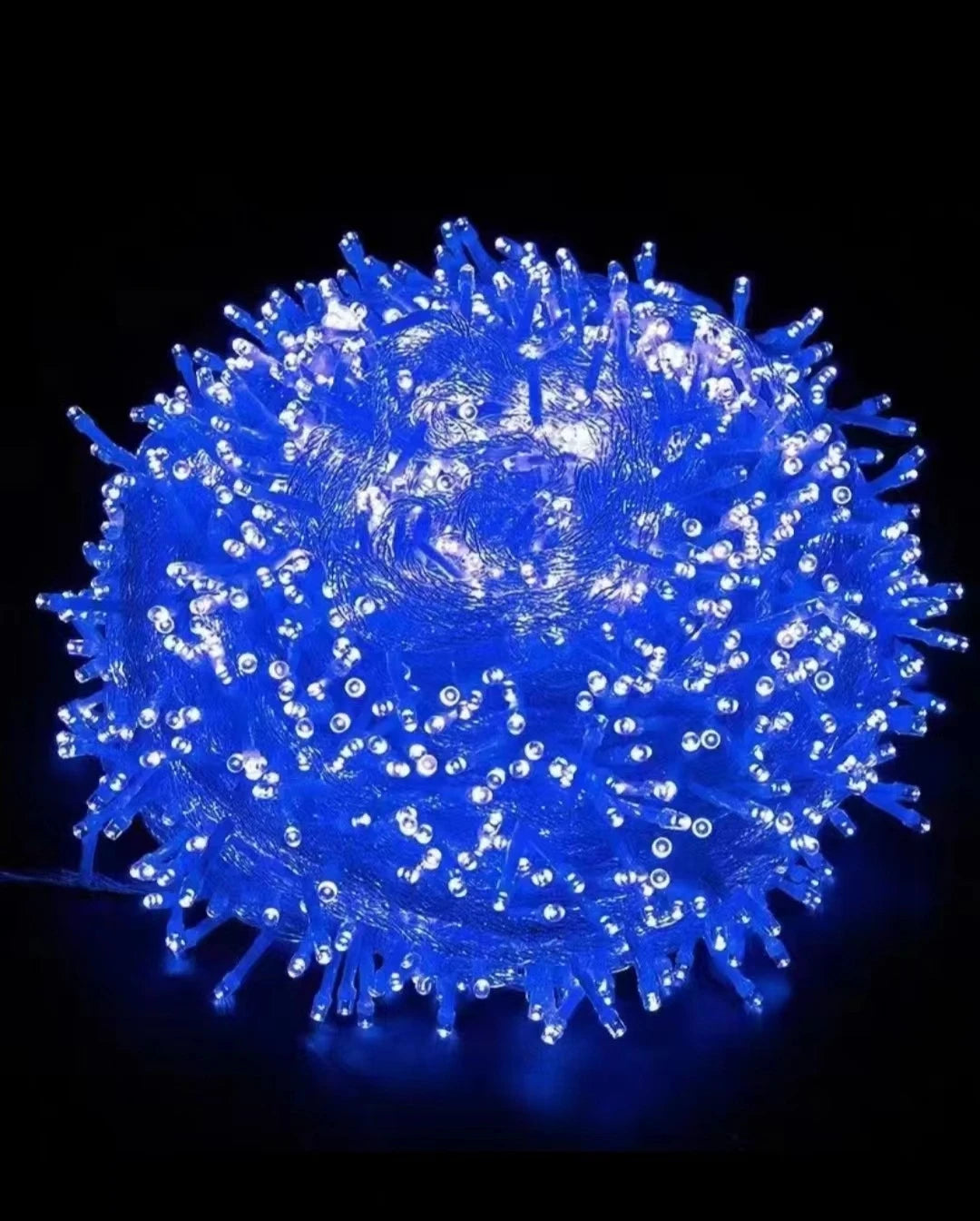 Cordão de luzes LED de 10 metros com 100 LEDs, AC 220V/110V, à prova d'água, para decoração de festas, Natal e casamentos.